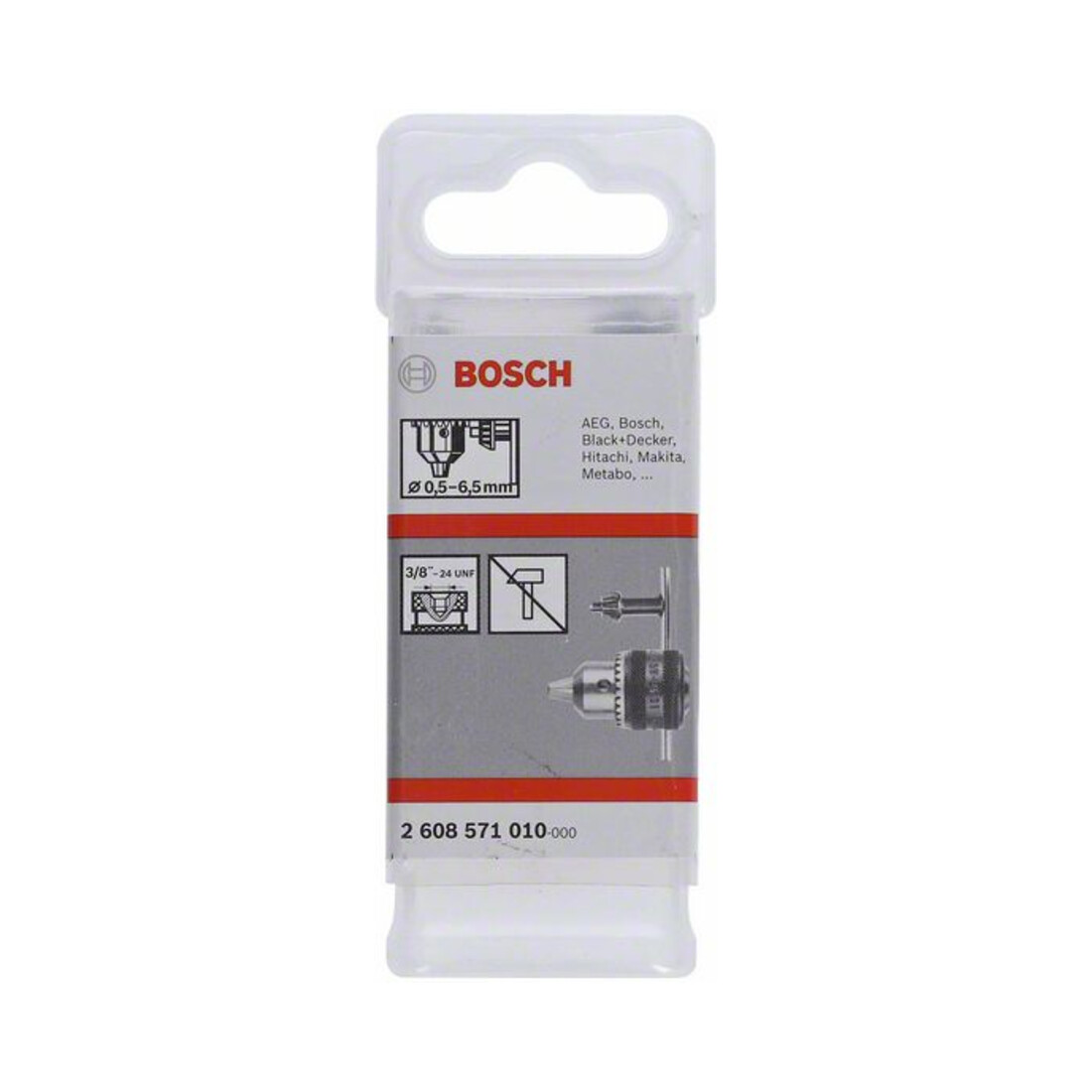 Bosch Zahnkranzbohrfutter bis 10 mm 0,5 - 6,5 mm 3/8" - 24