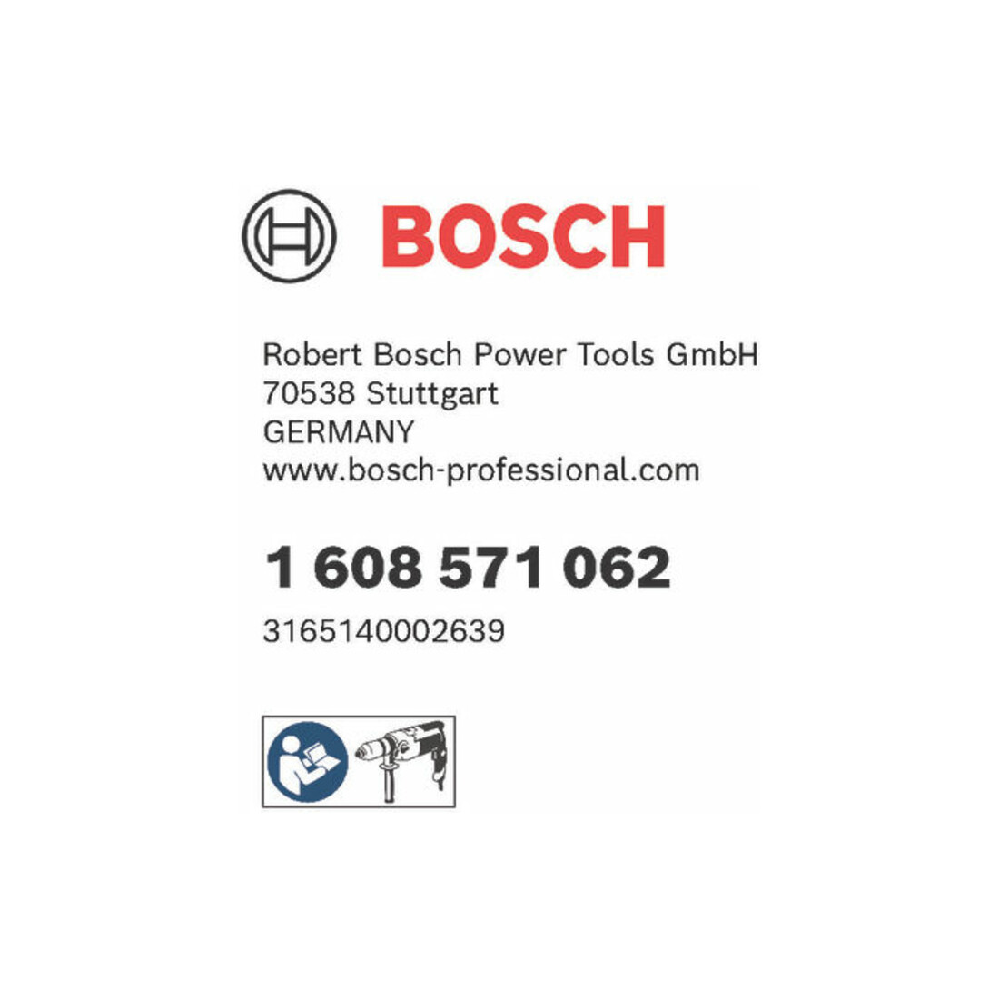 Bosch Zahnkranzbohrfutter bis 13 mm 1,5 - 13 mm 1/2" - 20 für Rechts-/Linkslauf