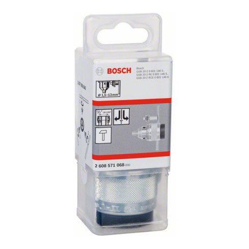 Bosch Zahnkranzbohrfutter bis 13 mm verchromt 1,5 - 13 mm 1/2" - 20