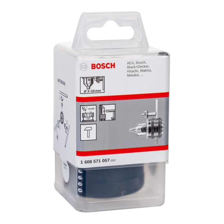 Bosch Zahnkranzbohrfutter bis 16 mm 3 bis 16 mm 5/8" - 16 Spannkraftsicherung