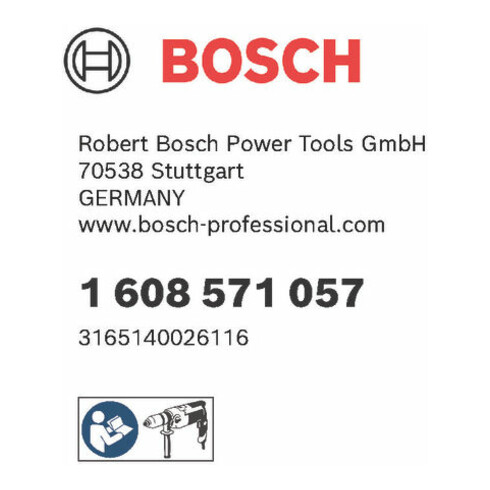 Bosch Zahnkranzbohrfutter bis 16 mm 3 bis 16 mm 5/8" - 16 Spannkraftsicherung