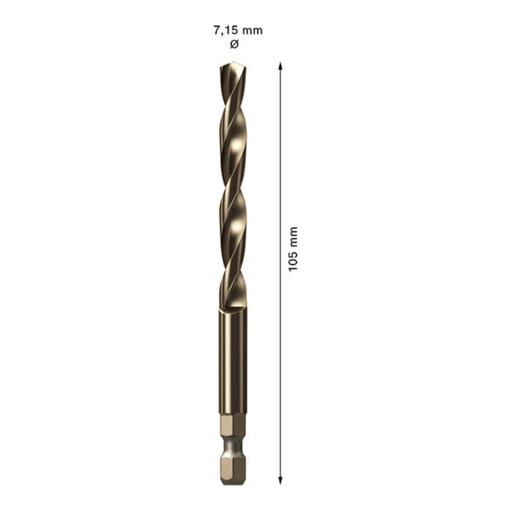 Bosch Zentrierbohrer für EXPERT Power Change Plus, HSS-Co, Ø7.15 x 60 x 105 mm