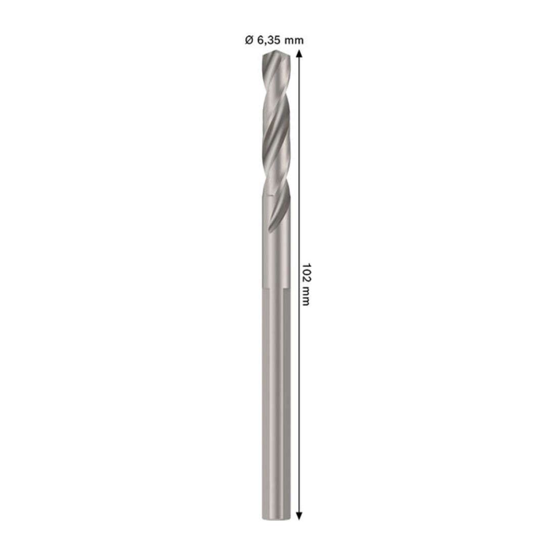 Bosch Zentrierbohrer für Standard-Aufsteckhalter, HSS-G, 6,35 x 44 mm