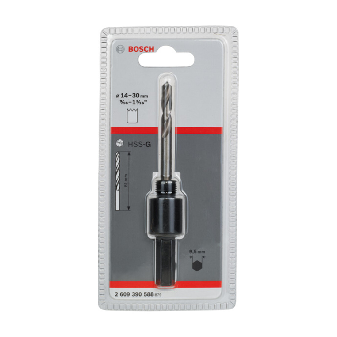 Bosch zeskant adapter 1/2"-20 UNF 14 - 30 mm SW 9,52