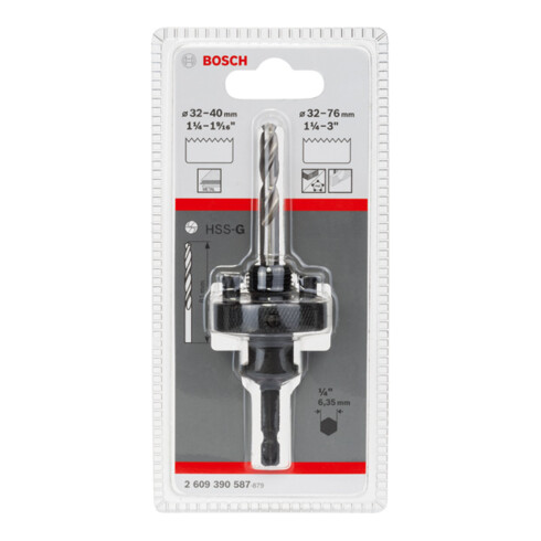 Bosch zeskant adapter 5/8" - 18 UNF 32 - 76 mm