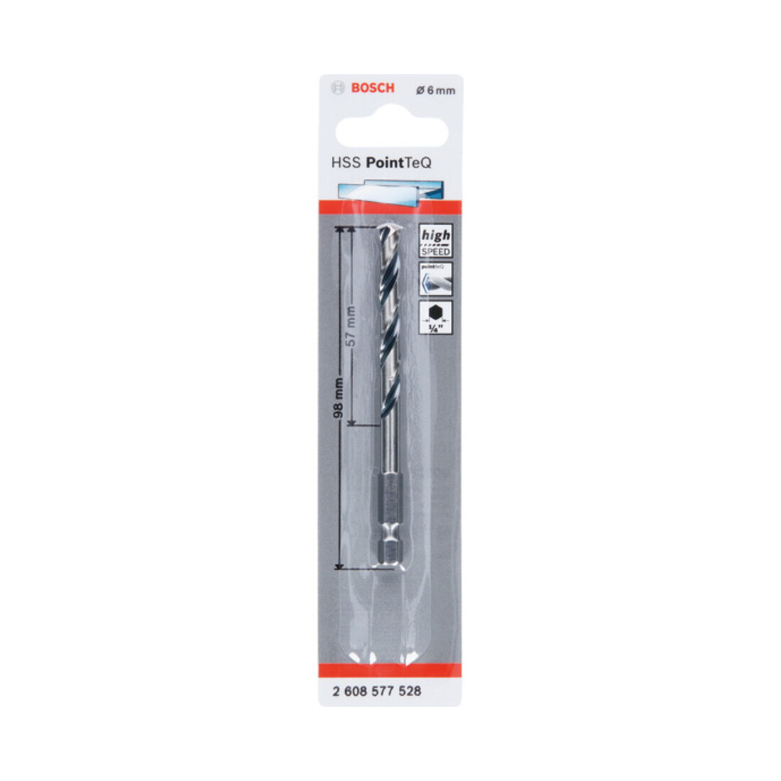 Bosch zeskantboor HSS PointTeQ