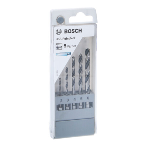 Bosch zeskantboor HSS PointTeQ set, 5 st. 2/3/4/5/6 mm
