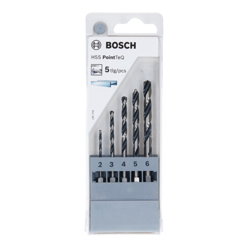 Bosch zeskantboor HSS PointTeQ set, 5 st. 2/3/4/5/6 mm