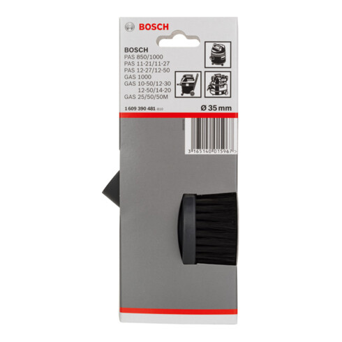 Bosch zuigborstel rond voor Bosch stofzuigers met 35 mm buizen