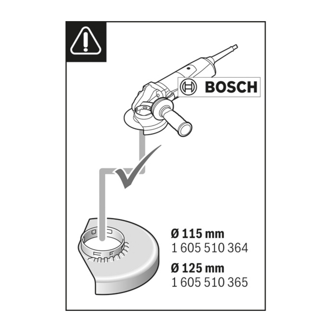 Bosch zuigmuts Full Cover GDE 115/125 FC-T systeemaccessoires