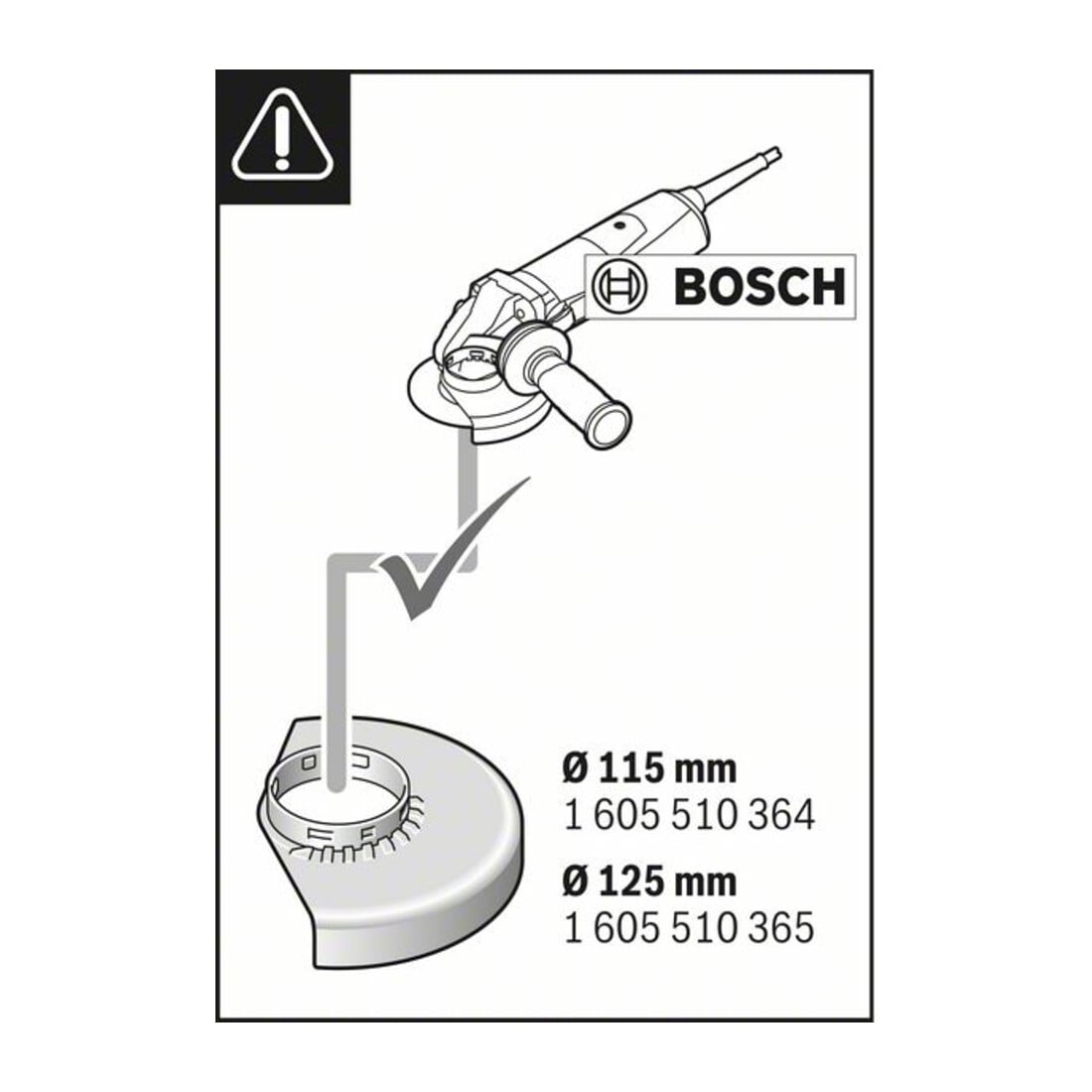 Bosch zuigmuts Full Cover GDE 115/125 FC-T systeemaccessoires