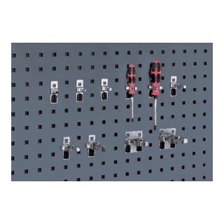 bott Collier de serrage simple B20xP60xD6 mm pour plaques perforées