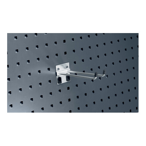 bott Crochet double B20xP50xH60xD6 mm pour panneaux perforés