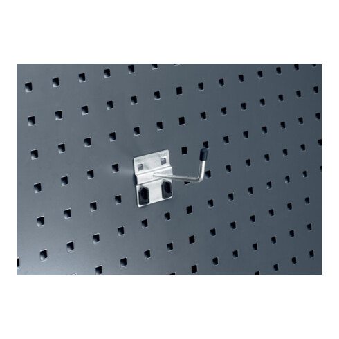 bott Crochet plus L 75 mm D6 mm extrémité crochet 35 mm pour panneaux perforés