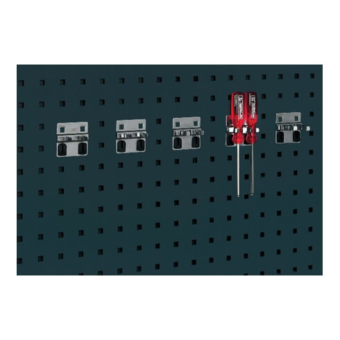 bott Double pince à outils B60xP60xH2x10 mm pour plaques perforées