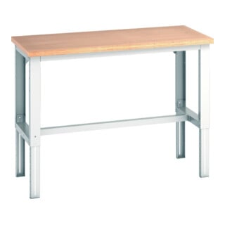 Bott Établi cubio 3 Multiplex 1500 x 750 x 740-1140 mm RAL 7035