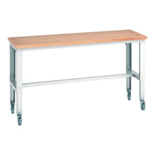 Bott Établi cubio 3 Plateau multiplex 2000 x 750 x 840-1140 mm RAL 7035