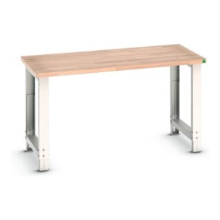 Bott Établi cubio Plateau multiplex 1500 x 750 x 740-1140 mm RAL 7035