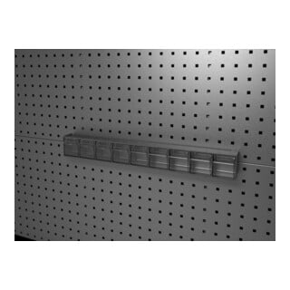 bott Magazine transparent B600xP68xH78 mm avec 9 boîtes pour plaques perforées