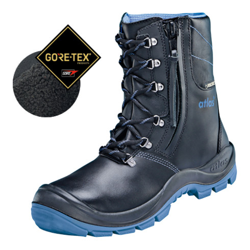 Bottes de sécurité Atlas GTX 945 XP S3 A noir/bleu largeur de la chaussure 10