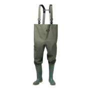 Bottes culotte taille 41 vert olive PVC sur tissu porteur en polyester