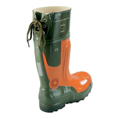 Bottes forestières Forest Jack, EN20345 S2 Olive de classe II de protection contre les coupures d'orme
