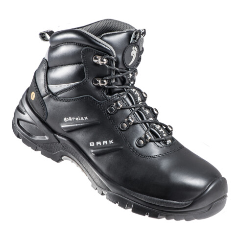 Bottes de sécurité Harrison T. 47 noir cuir lisse S3 SRC ESD EN ISO 20345