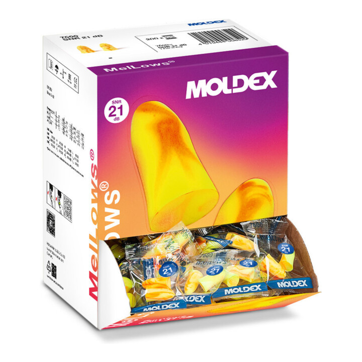Bouchon antibruit MelLows EN 352-2 (SNR)=22 dB carton 200 paires (pochettes PE à