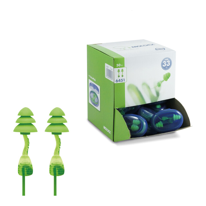 Bouchon antibruit Twisters Trio Cord EN 352-2 (SNR)=33 dB carton de 50 paires (p