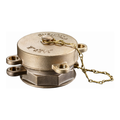 Bouchon de remplissage de réservoir OV 2 x 21/2 avec dispositif de suspension verrouillable à plat.