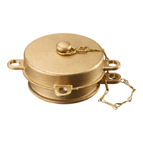 Bouchon de remplissage de réservoir OV 2 x 21/2 avec dispositif de suspension verrouillable à plat.