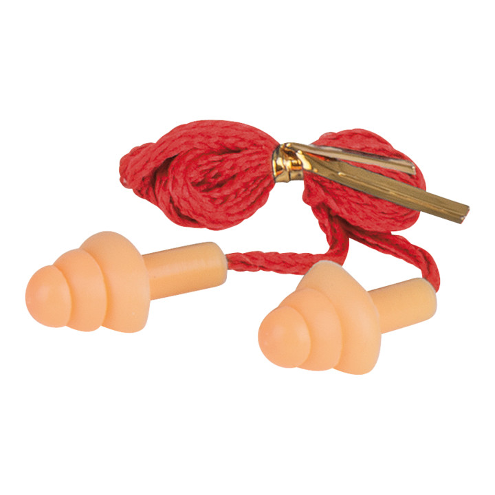Bouchons d’oreilles ergonomiques pu, avec cordon, 20 pairs