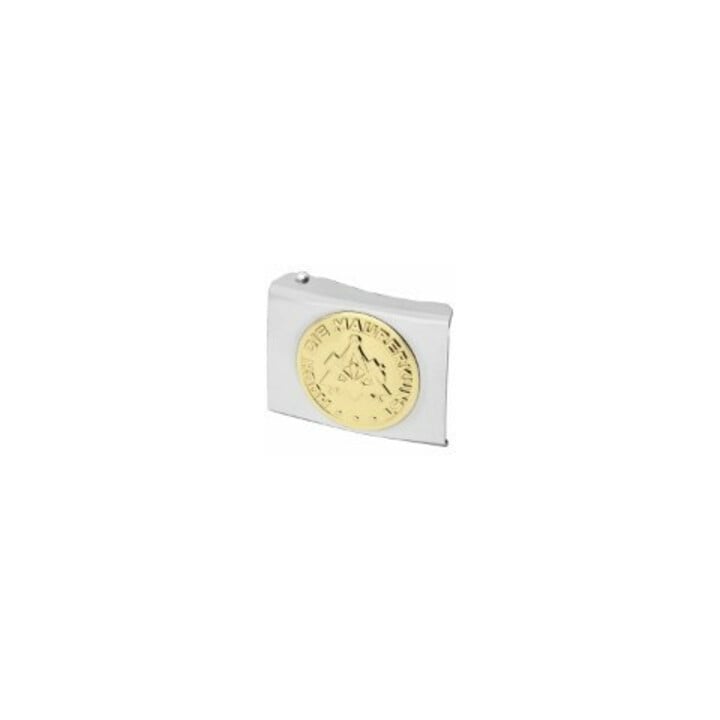 Boucle de ceinturon GREGOR maçon argent métal FHB