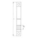 Boulon à espagnolette DENI avec évidement 1.1250mm D.10mm STA galvanisé léger-3