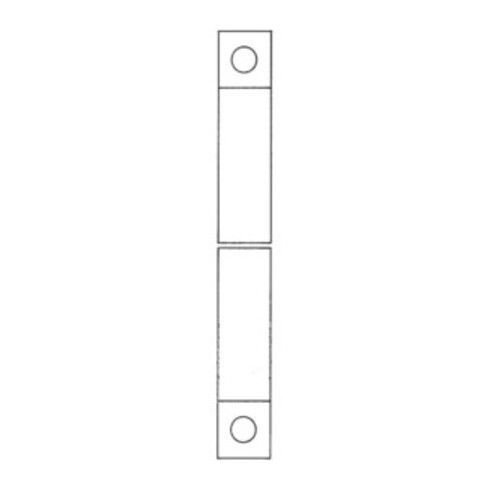 Boulon à espagnolette DENI avec évidement 1.1250mm D.16mm STA galvanisé léger