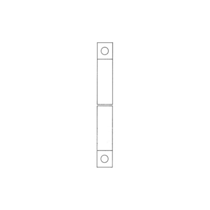 Boulon à espagnolette DENI avec évidement 1.1250mm D.16mm STA galvanisé léger