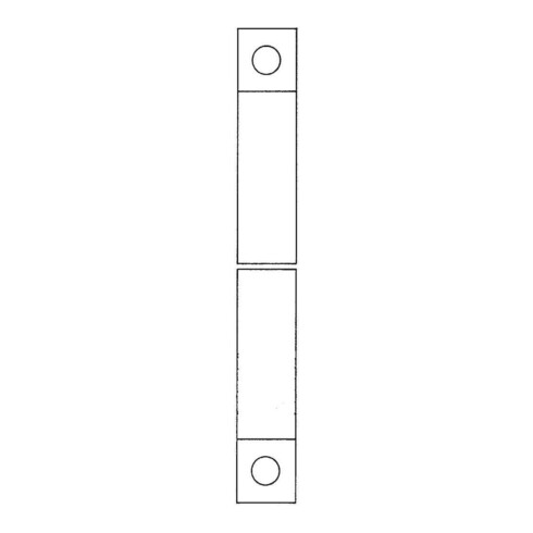 Boulon à espagnolette DENI avec évidement 1.1250mm D.16mm STA galvanisé léger