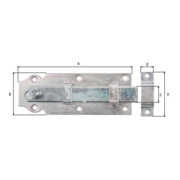 Boulon de porte L.140mm B.52mm STA galv. galv. jaune galv. ger. HGA-3