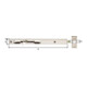 Boulon tubulaire L.220mm L.20mm H.15mm H.15mm STA argent avec marquage bl.-1