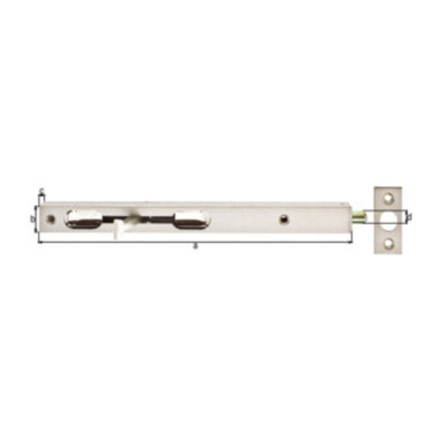 Boulon tubulaire L.250mm L.20mm H.15mm STA argent avec gâche