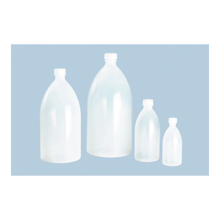 Bouteille à col étroit 100 ml, PE-BD couleur naturelle, rond