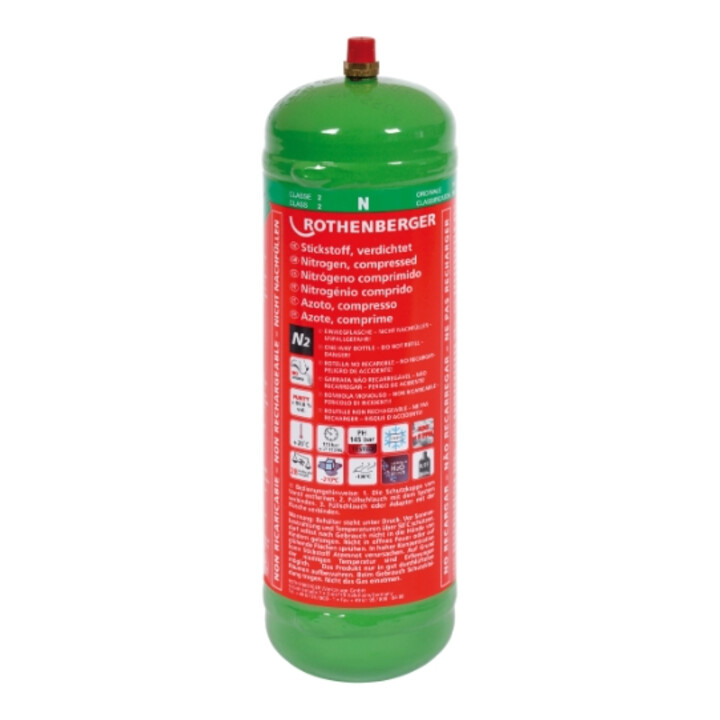 Bouteille d'azote Rothenberger 1kg, 950cm3, 110bar