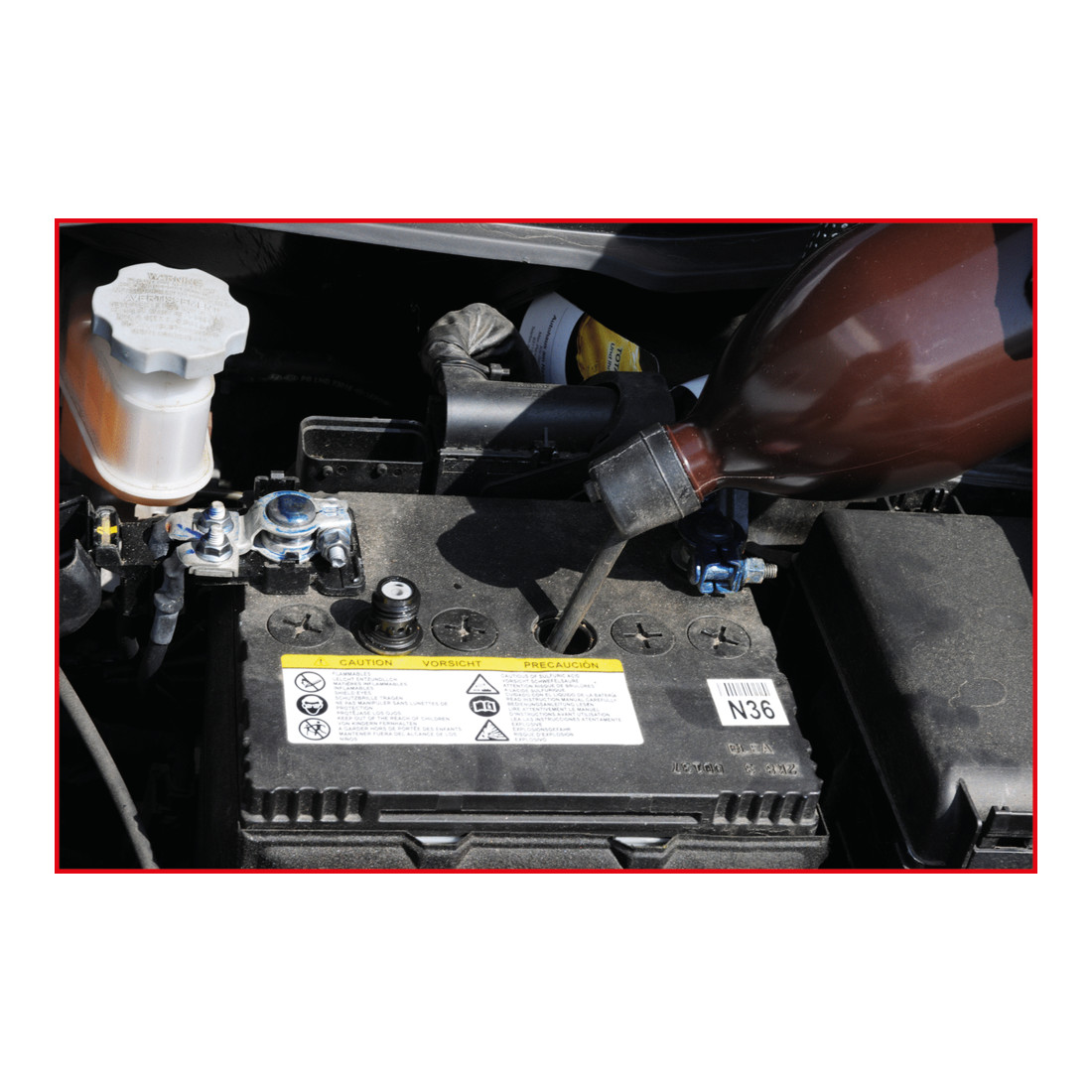Bouteille pour remplissage de batterie