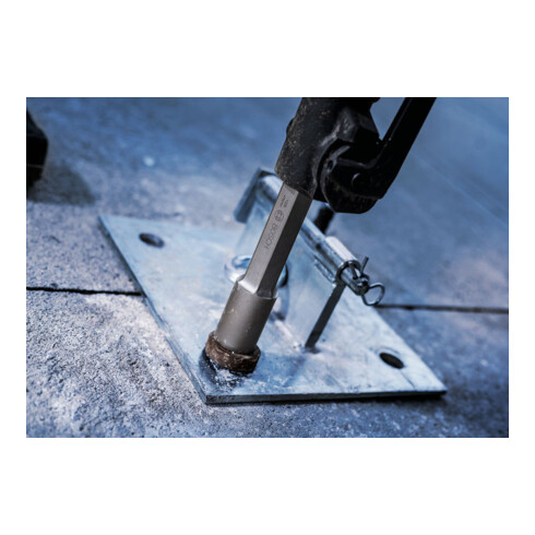 Bouterolle d’enfoncement à queue six pans 28 mm 300 mm