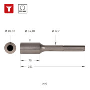 Bouterolle d'enfoncement STIER 16,5 mm SDS-max-2