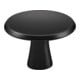 Bouton de meuble Hermeta 3751 Fonte alu noire avec vis M4x25mm-1