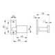 Bouton de porte AMF 485 LM F1/naturf.gekr.ktg.ktg.B.65mm H.44mm-4