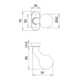 Bouton porte profilée 2033/4020 F12 Adaptateur M12, courbé-3