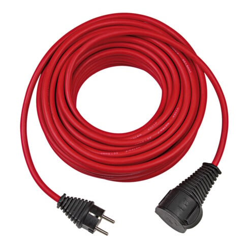 Bouwterreinverlengkabel IP44 10m rood H07RN-F 3G1.5