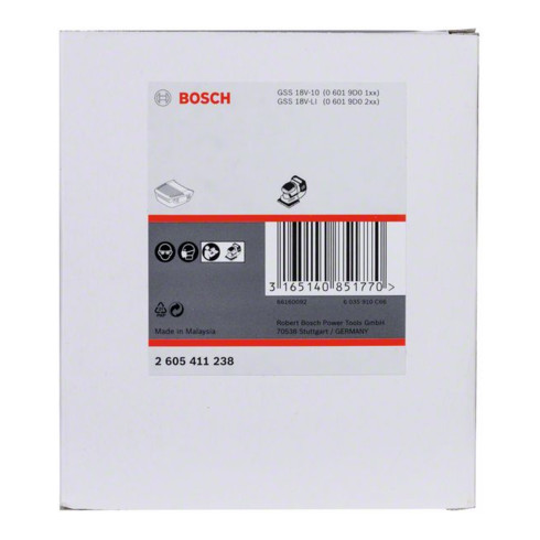 Bosch Box polvere con filtro, versione nera